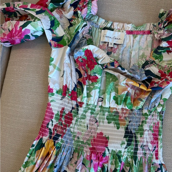 NEW Cara Cara Sally Mini Off Shoulder Dress - Booming Floral Motif - Picture 7 of 13
